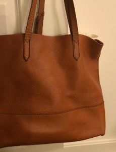 J. Crew leather tote bag